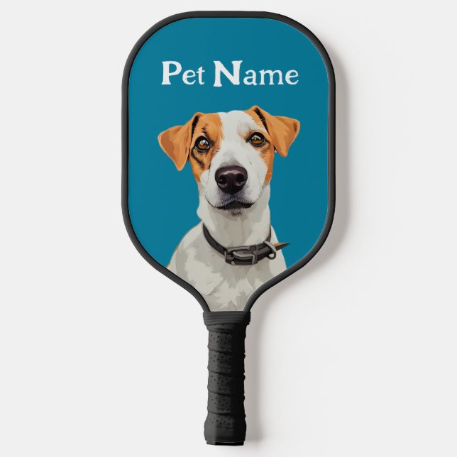 Customized Dog Pickleball Check Description Paddle (Back)