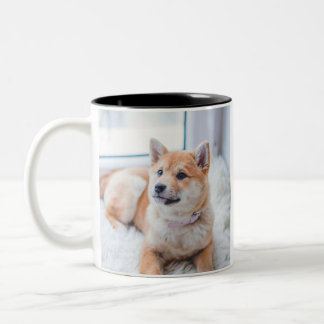 Customized Double Sided Personalized Photo Two-Tone Coffee Mug