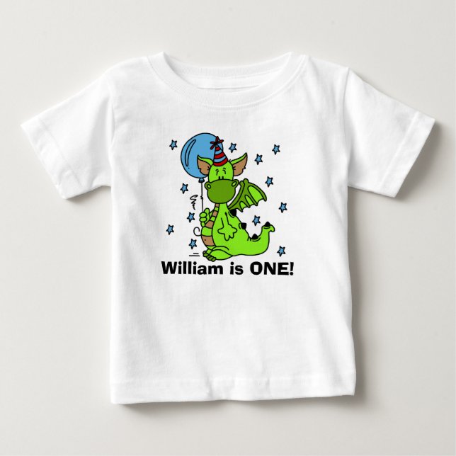 Customized Dragon Birthday T-shirt (Front)