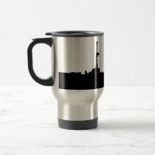 Customized Drilling Rig Silhouette Travel Mug