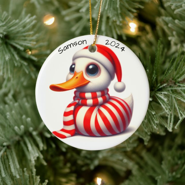 Customized Duck Christmas Ornament (Tree)