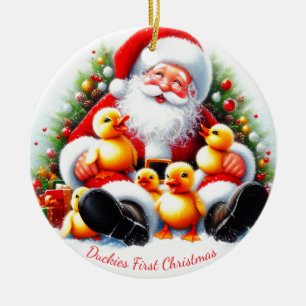 Customized Duckling Christmas Ornament