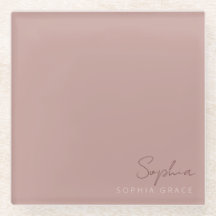 Customized Dusty Rose Modern Handwritten Script 
