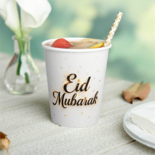 Customized Eid Mubarak Paper cups EID DECOR