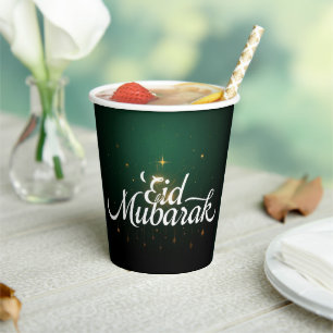 Customized Eid Mubarak Paper cups EID DECOR