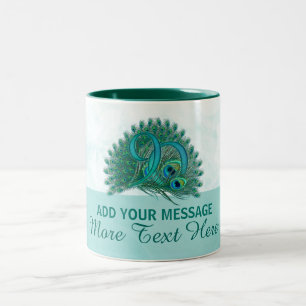 Customized elegant 90th birthday 90 text mug