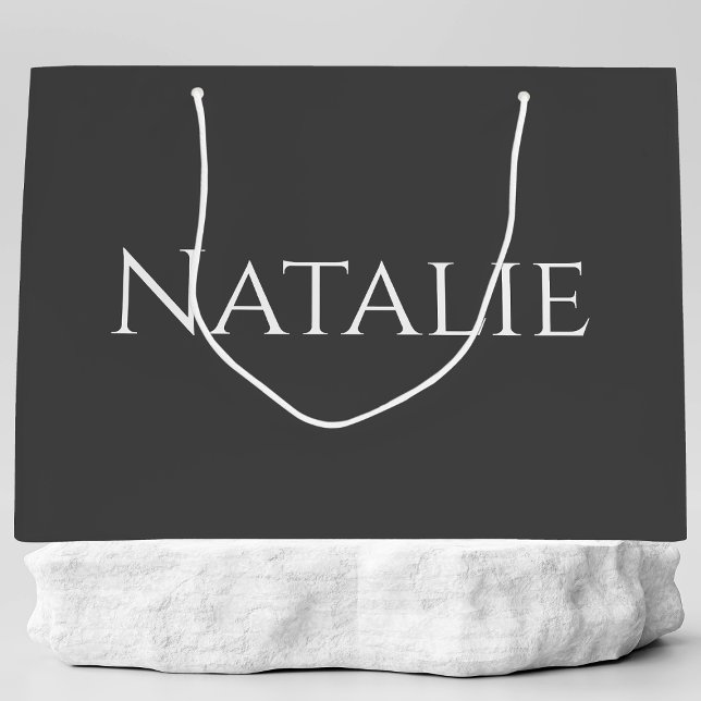 Customized Elegant Bridal Party Groomsman Wedding Large Gift Bag (Creator Uploaded)