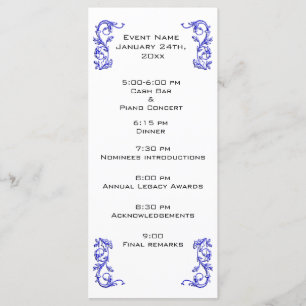 Customized Event program template