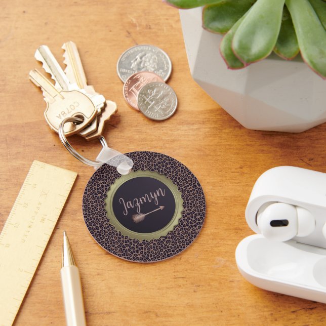 Customized Exotic Stylish Leopard  Keychain (Desk)