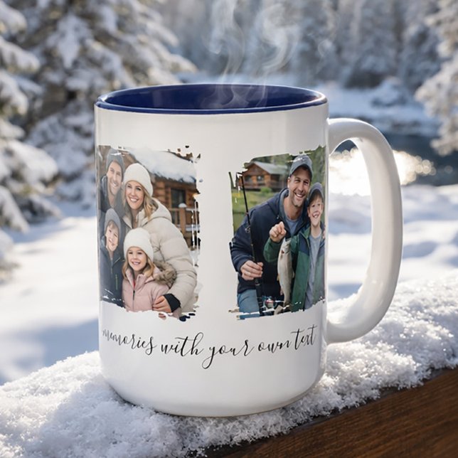 Customized Family 3 Photo Collage Gift Mug (Creator Uploaded)