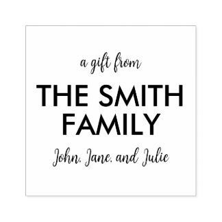 Customized Family Gifting Stamp