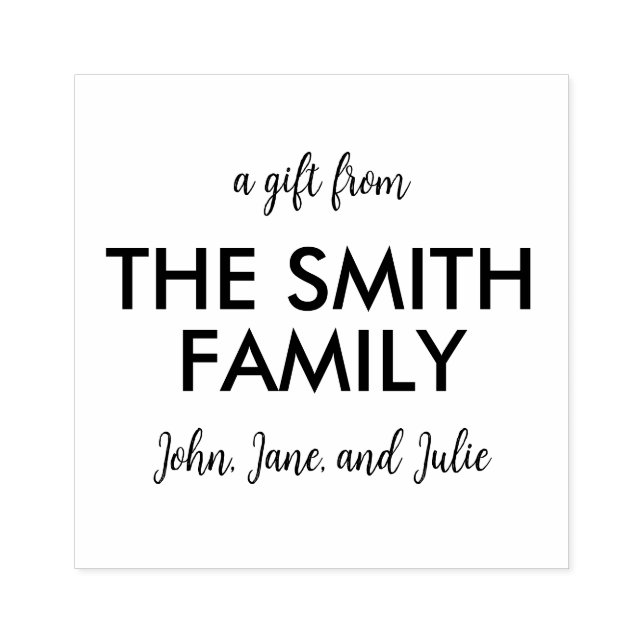 Customized Family Gifting Stamp (Imprint)
