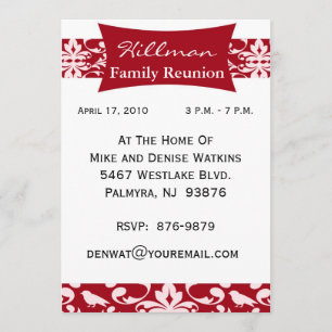 Customized Family Reunion Invitation