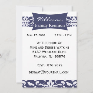 Customized Family Reunion Invitation