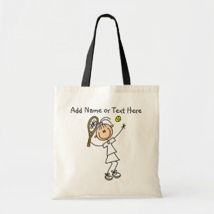 Customized Female Tennis  Player Tote  Bag