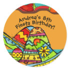 Customized Fiesta Birthday Paper Plate