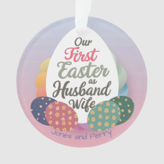 Customized First Easter as couple Ornament