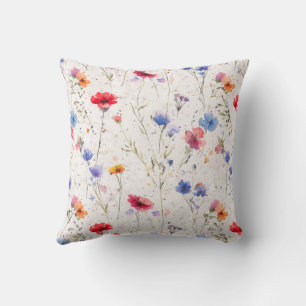 Customized Floral Colourful Throw Pillow
