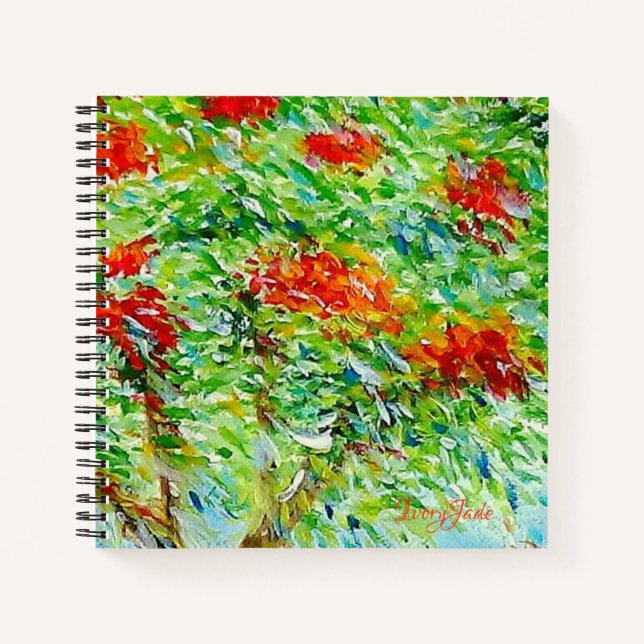 Customized Floral Notebook (Front)