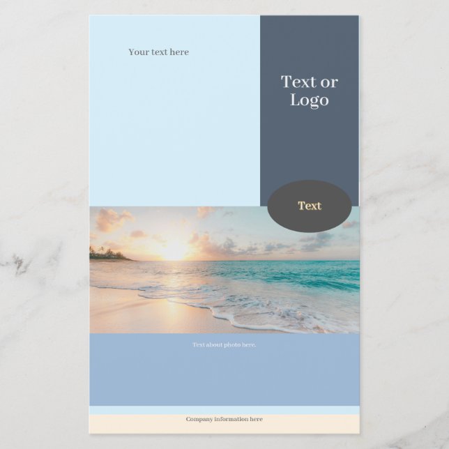 Customized Flyer in Fresh & Organic Colours (Front)