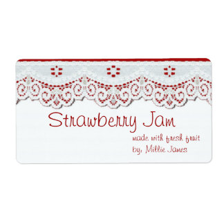 customized food gift label for jars or gift bags
