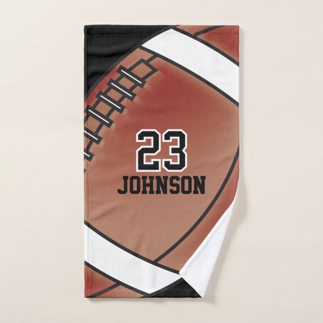 Customized Football  Hand Towel (Hand Towel)
