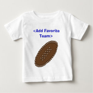 Customized Football with your team Baby T-Shirt