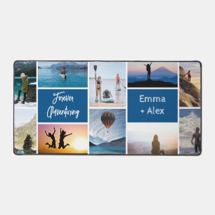 Customized Forever Adventuring 10 Photo Collage Desk Mat