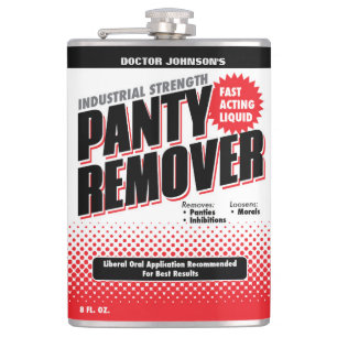 Customized Funny Panty Remover Hip Flask