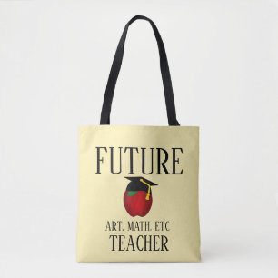 Customized Future Teacher Graduation Tote Bag