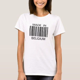 Customized Generic Bar Code Made In T-shirt