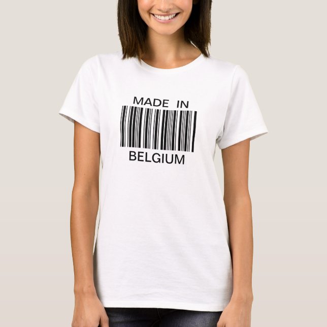 Customized Generic Bar Code Made In T-shirt (Front)