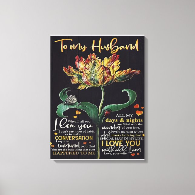 Customized Gift For Husband | Best gift for man Canvas Print (Front)