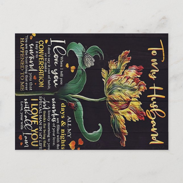 Customized Gift For Husband | Best gift for man Postcard (Front)