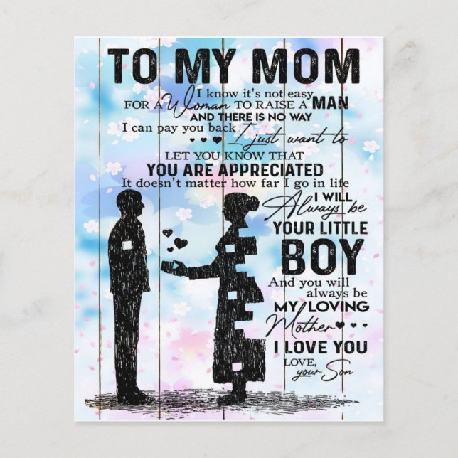 Customized Gift For Mom, Cute Quotes Present, Flyer (Front)