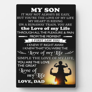 Customized Gift For Son   Best gift for kid Plaque