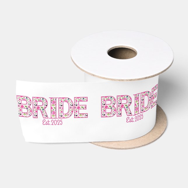 Customized gift ribbon for wedding shower satin ribbon (Spool)