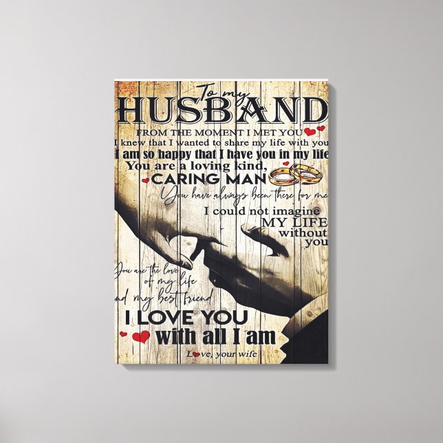 Customized Gift To My Husband, Home Decor (Front)