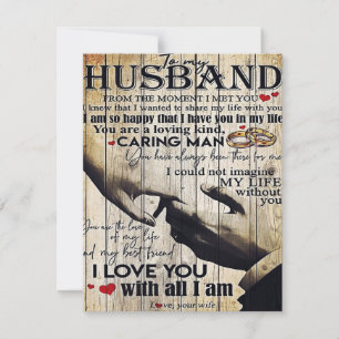 Customized Gift To My Husband, Home Decor Invitation