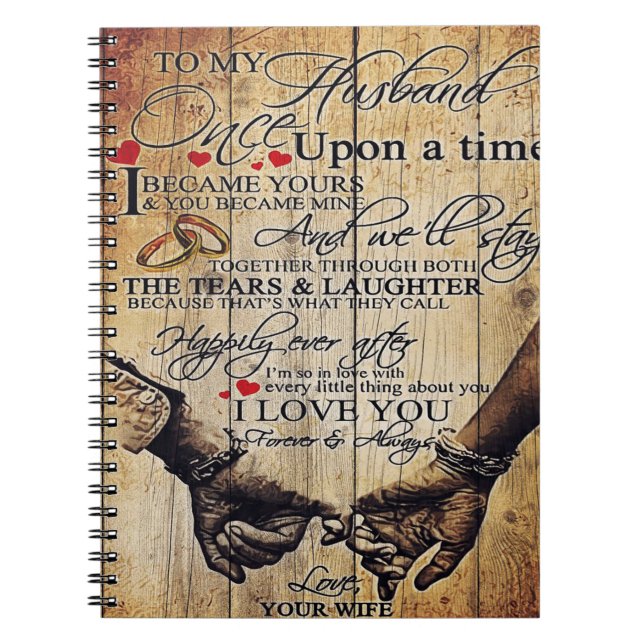 Customized Gift To My Husband, Home Decor Notebook (Front)