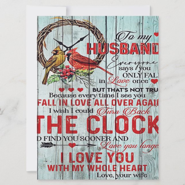 Customized Gift, To My Husband Letter (Front)