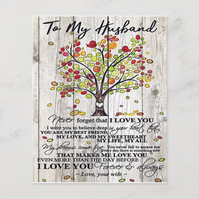 Customized Gift, To My Husband Letter Flyer (Front)