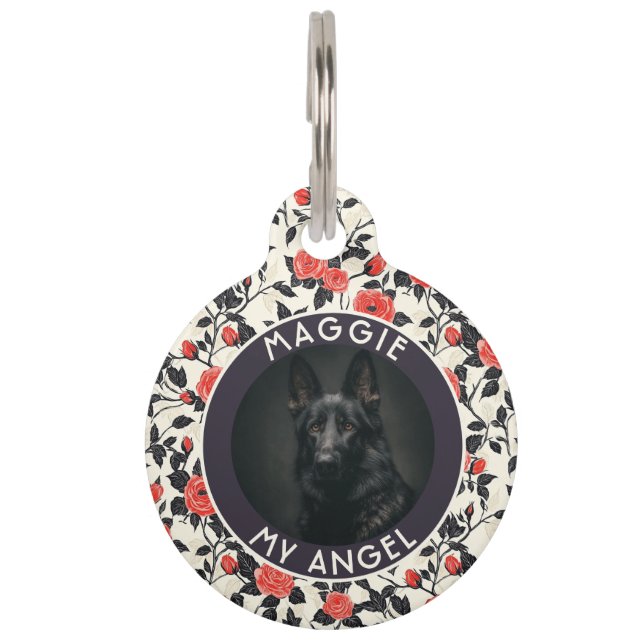 Customized Gifts For Pet Owner Rose Tag (Front)