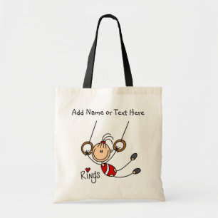 Customized Girls Gymnast on Rings Tote  Bag