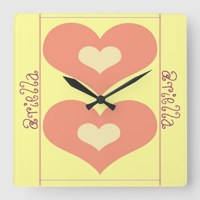 Customized Girly Clock (Front)