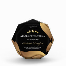 Customized Gold Corporate Employee Recognition