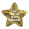 Customized Gold Star On Gold Sequins Star Sticker