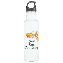 Customized Goldfish Art Water Bottle