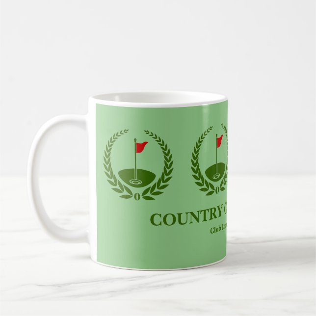 Customized Golf Club Member Gift Coffee Mug (Left)