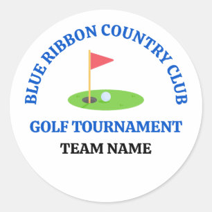 Customized Golf Course or Country Club Classic Round Sticker
